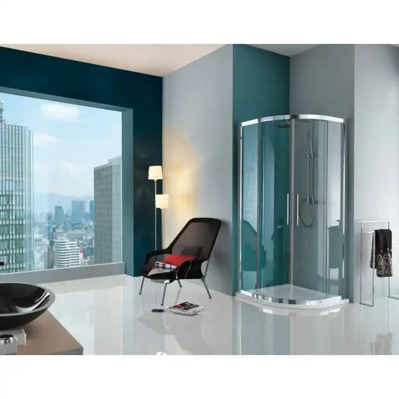 Paroi douche 1/4 rond ouverture centrale coulissante 865-895cm Europa