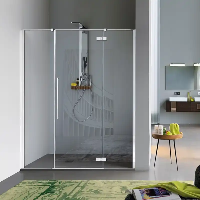 Paroi douche 3 panneaux centrale pivotante 116-120cm Droite ZENITH