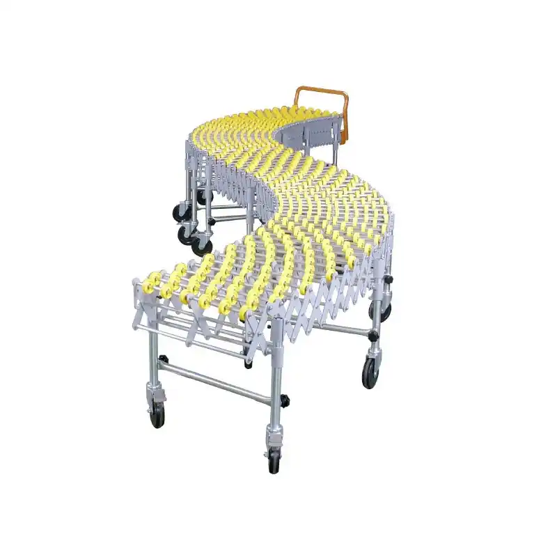 Convoyeur flexible galets plastiques Long 1470-4360 mm Larg 500 mm FWC