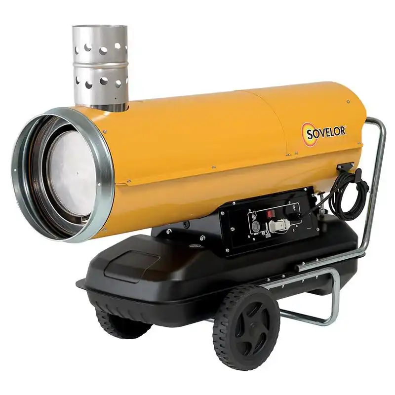 Chauffage mobile air pulsé au fuel 49kW 2150m3/h Fuel ou Gasoil ou GNR