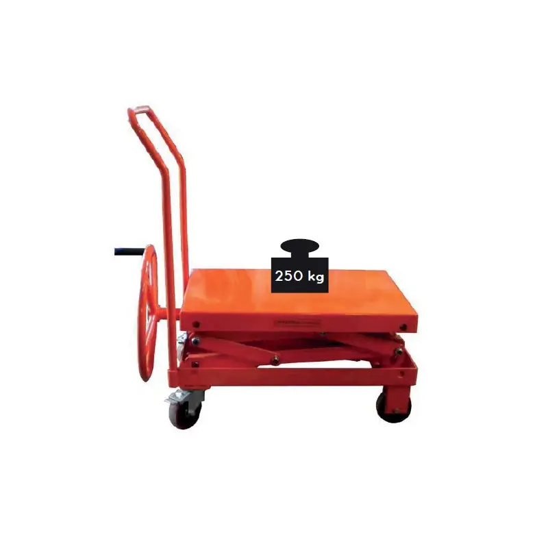 Table élévatrice manuelle à manivelle 250Kg SBV500