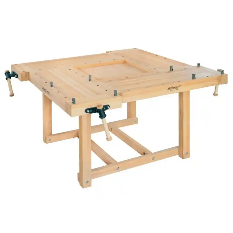 Etabli de bois Professionnel 4 personnes (hêtre massif) 1850x1850x840