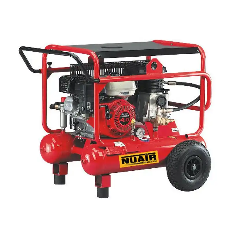 Compresseur moteur thermique essence mobile 55CV 4kW 2x10L 10 barWARRI