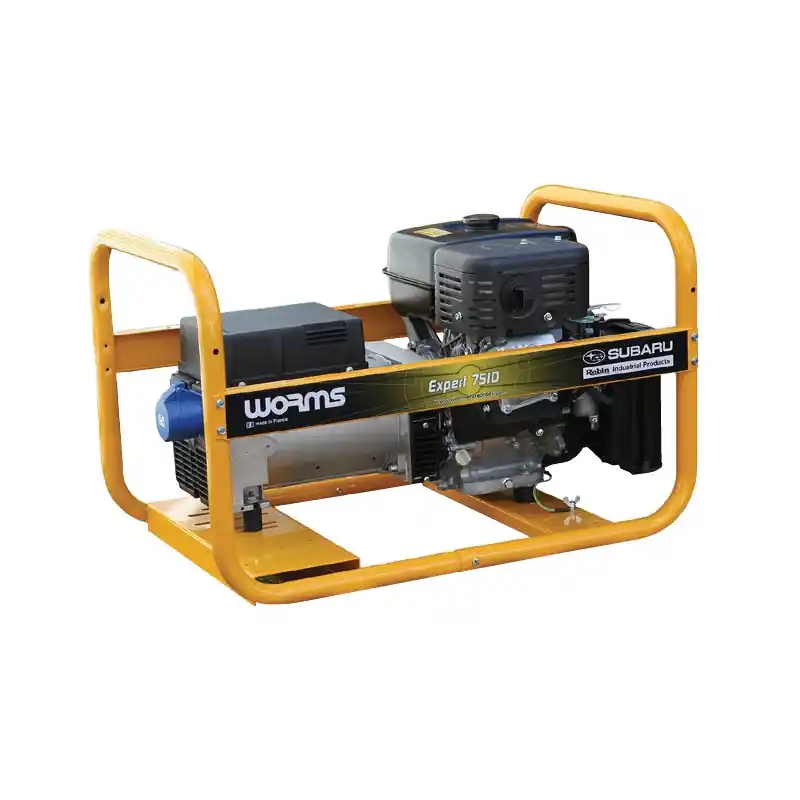 Groupe électrogène 7kW 230V Monophasé moteur EX 40WORMS essence 4T EXP