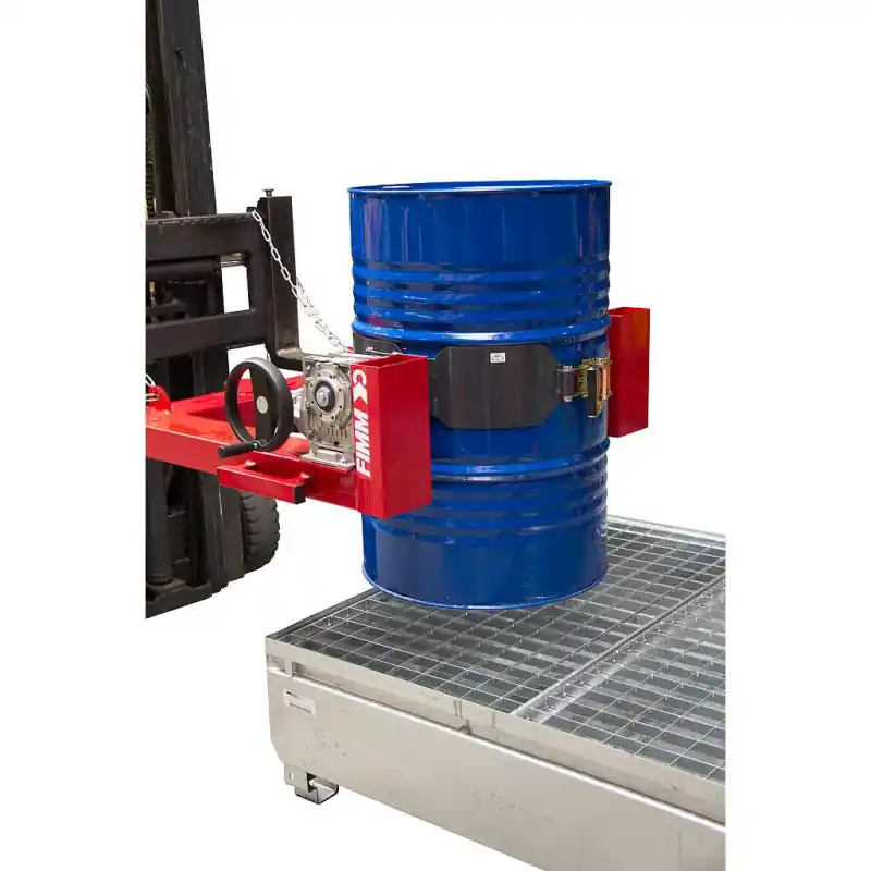 Retourneur de fût charge 400 kg métalliques 220 L de Diam 600 mm
