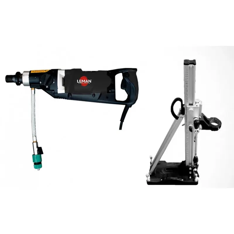 Pack carotteuse et bâti PACKCAR201 2000W mono 3 vitesses Leman