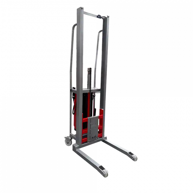 Gerbeur semi-électrique 300 kg roulettes avant pivotantes Diam 75 mm