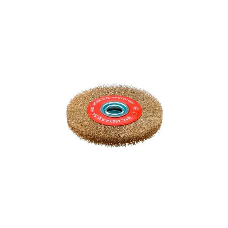 Brosse Circulaire Avec Bagues D.200x20x32fil Ondule Laitonne