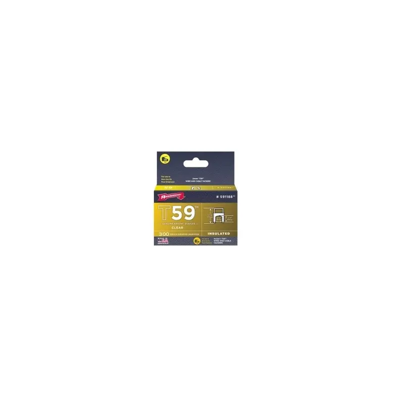 Boite de 300 Agrafes Cavaliers isolés 17mm T59 Arrow