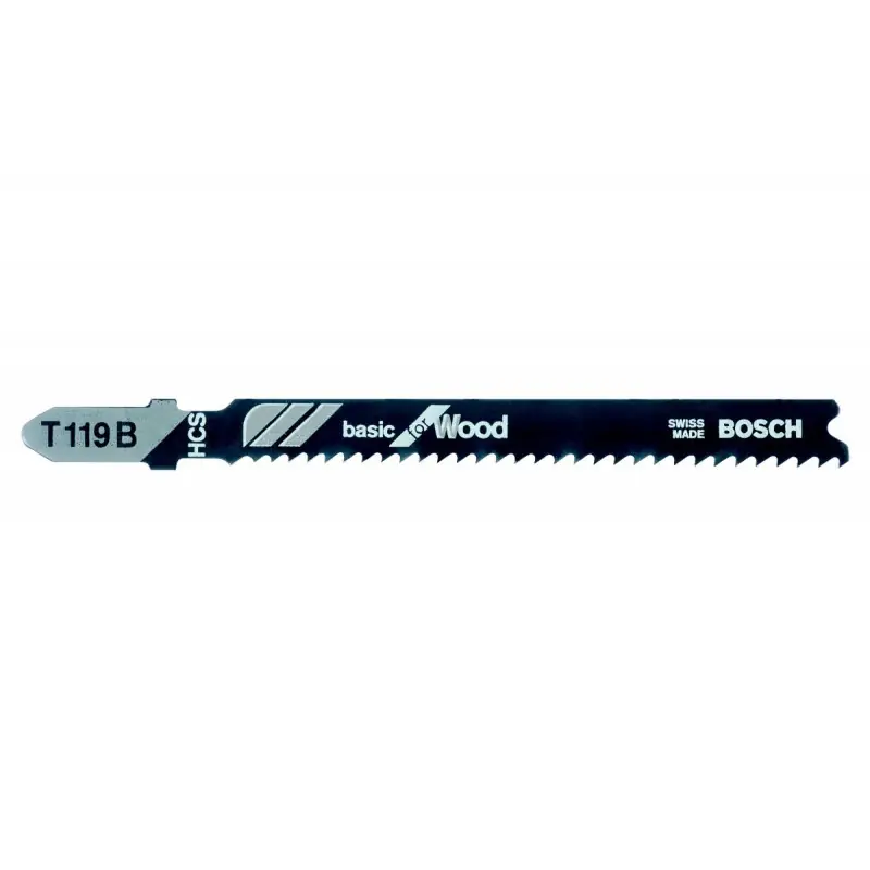 3 lames de scie sauteuse bois T119B Bosch