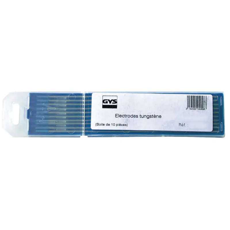 10 Électrodes tungstène WR2 L150mm D2mm turquoise (AC/DC) Gys