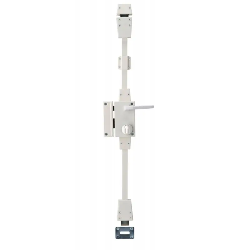 Boîtier de serrure Targa Cp blanche à fouillot 75x130mm gauche Thirard