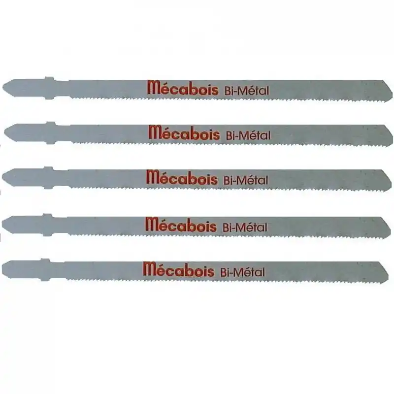 Blister 5 lames scie sauteuse Pro bi-métal 132x100x1.2mm T Sidamo