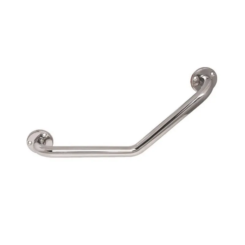 Barre coudée Eco 135° D25mm 220x220mm inox poli brillant Delabie