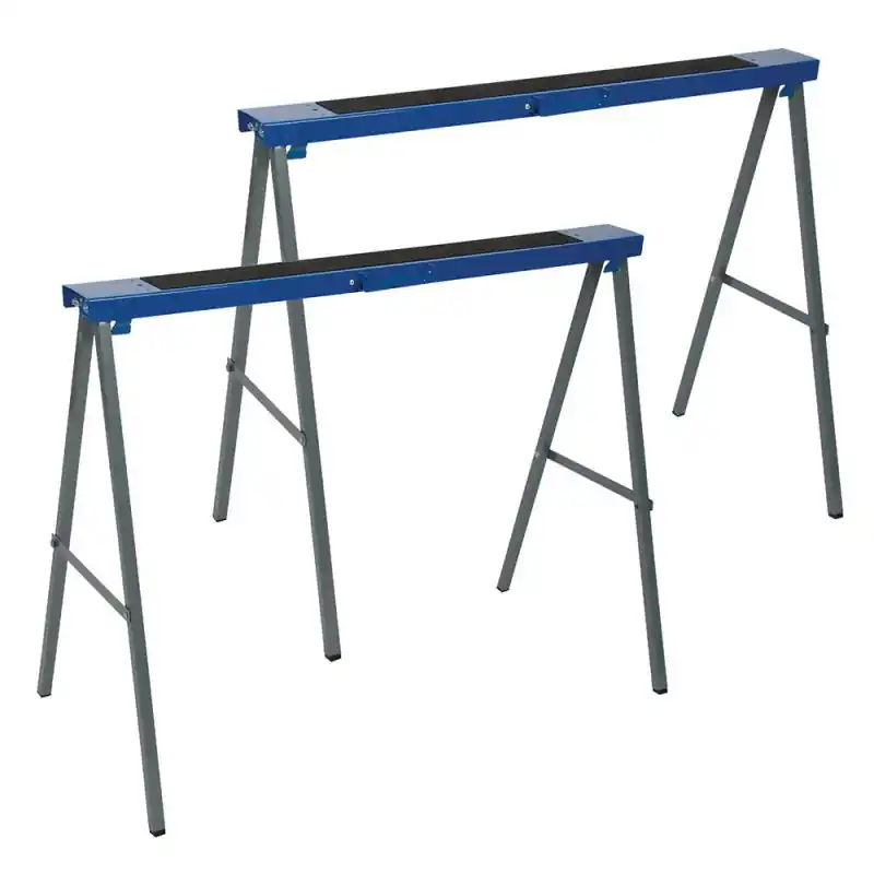 2 tréteaux métalliques 125kg 783160 Silverline