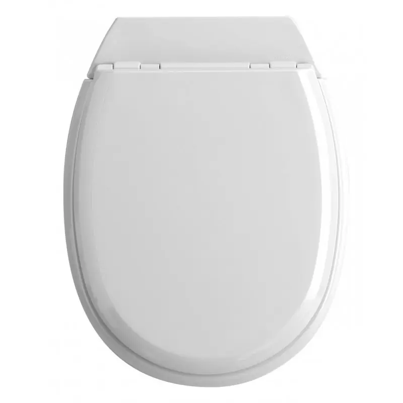 Abattant en bois ATLAS compressé standard blanc brillant Allibert