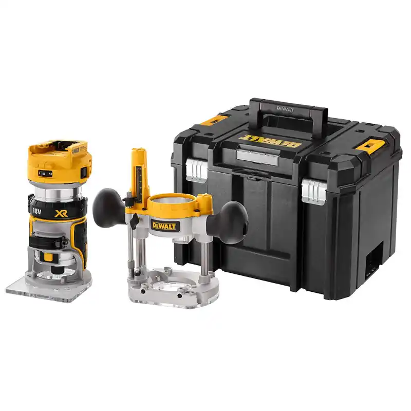 Affleureuse et défonceuse XR 18V 8mm produit seul avec coffret DeWalt