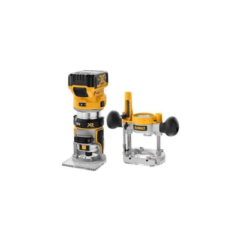 Affleureuse et défonceuse XR 18V 2x5Ah Li-Ion 8mm avec coffret DeWalt