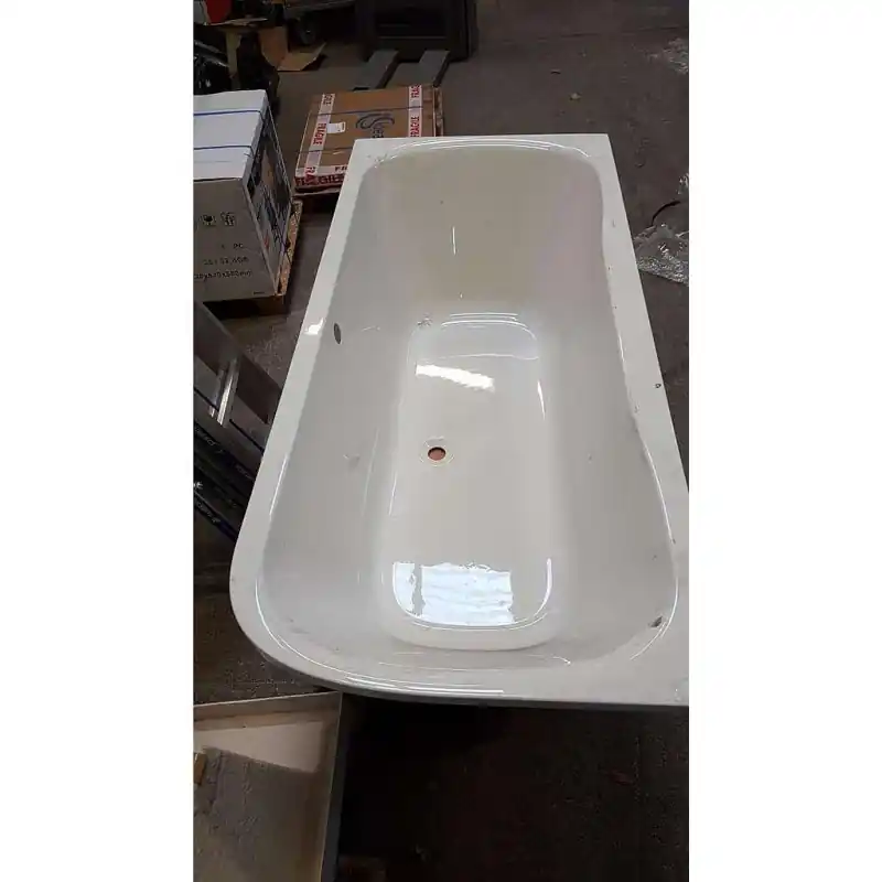 Baignoire asymétrique 1800x800mm 286L droit blanc GARBO Leda