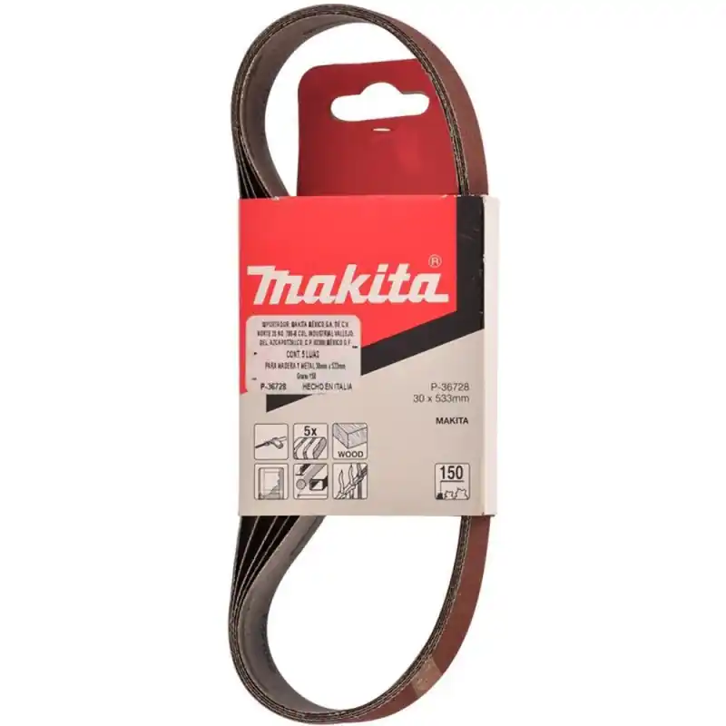 Bande abrasive 30x533mm grain 150 Makita
