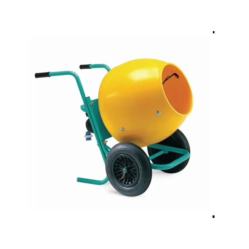 Bétonnière brouette Rollbeta 0.3kW cuve 134L malaxage 100L Imer