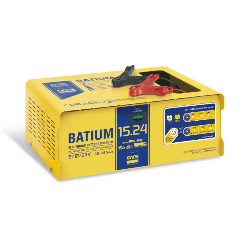 Chargeur batterie Batium 15.24 automatique 35 à 225Ah Gys