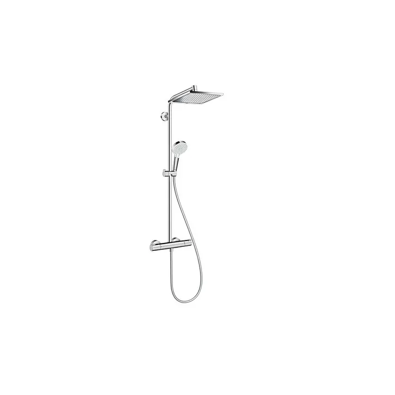 Colonne de douche Crometta E Showerpipe 240 1 jet chromé Hansgrohe