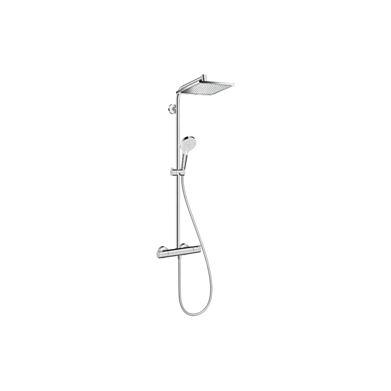 Colonne douche Showerpipe Crometta E 240 1 jet chromé Hansgrohe