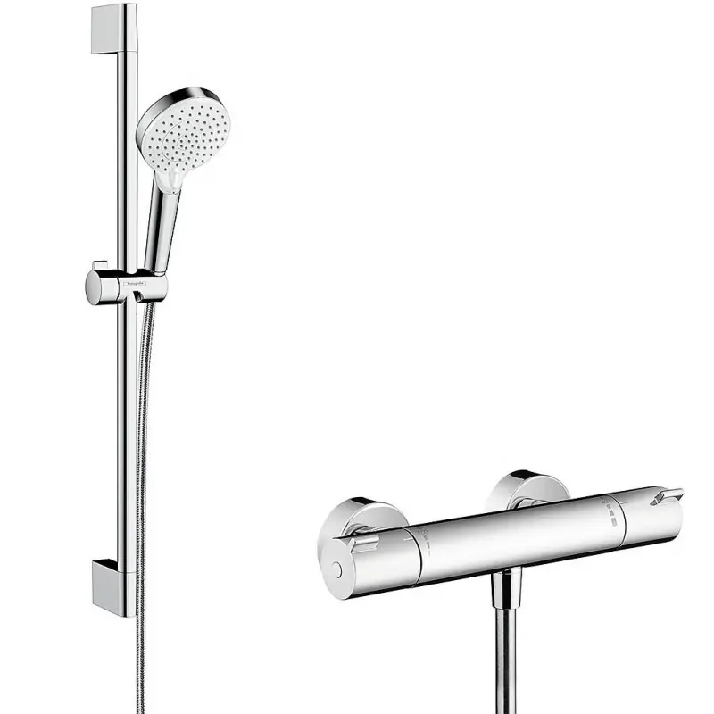 Combi douche Crometta Vario avec barre 65cm Ecostat 1001 CL Hansgrohe
