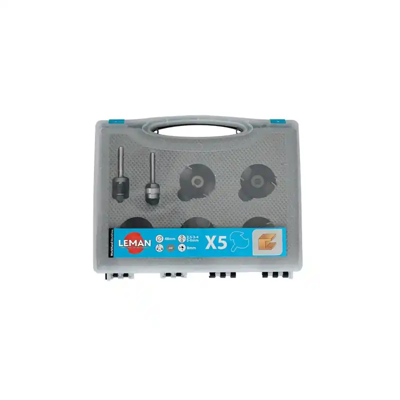 Coffret de 5 disques à rainer 4728.700.52 D48mm Leman