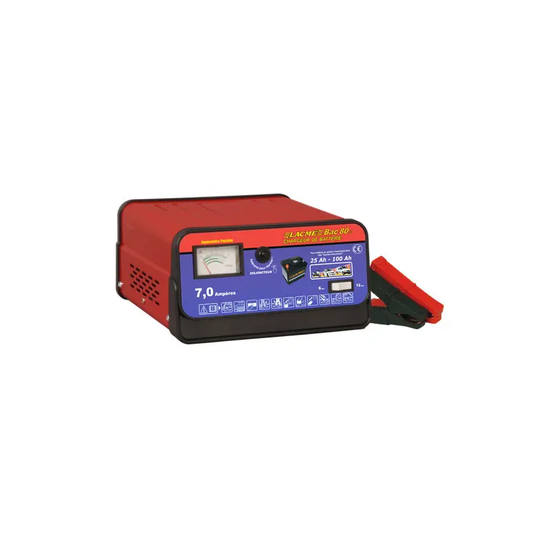 Chargeur batterie 7,5A 6V-12V BAC 80 Lacme