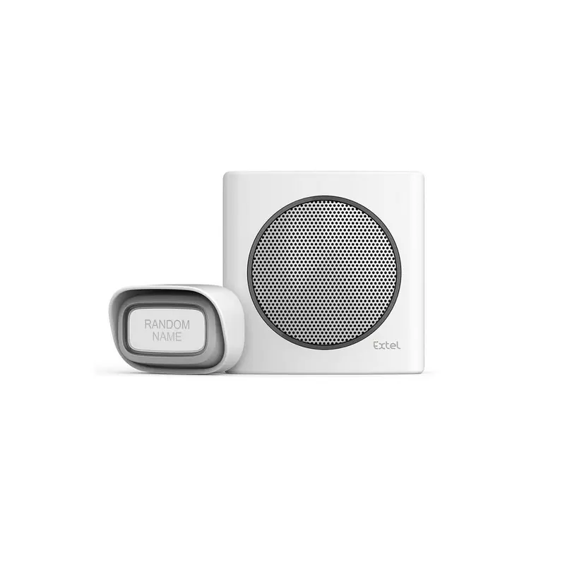 Carillon sans fil Dibi Flash Soft White portée 200m 6 sonneries Extel
