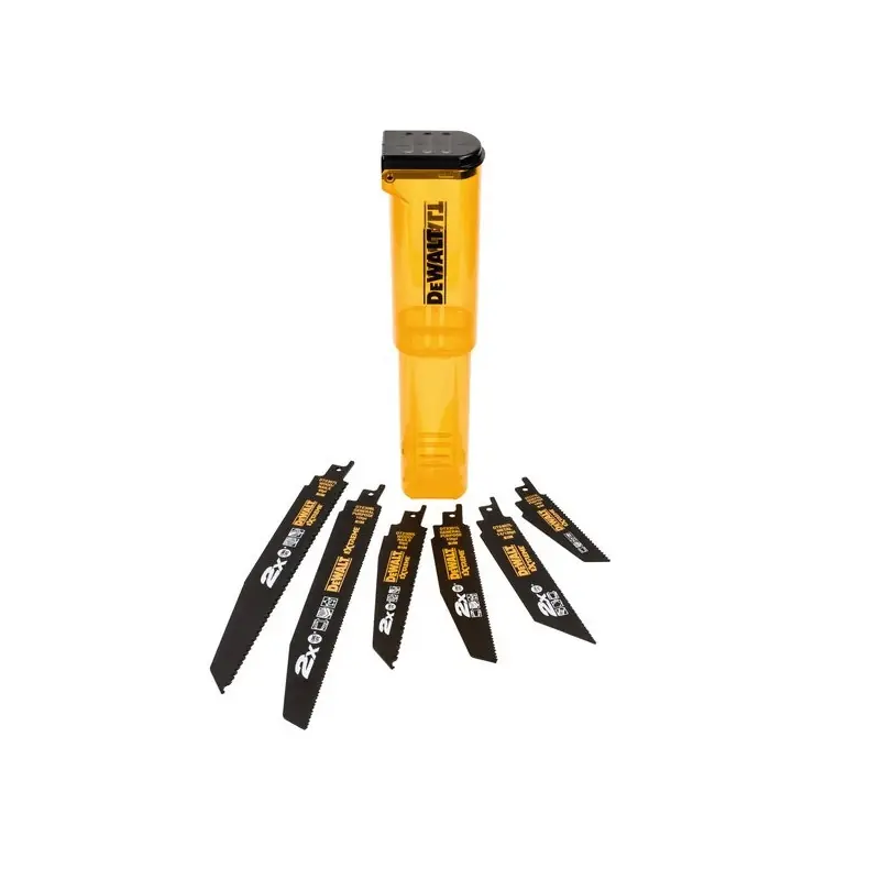 Coffret de 6 lames DT2440L pour scie sabre 100-152-228mm DeWalt