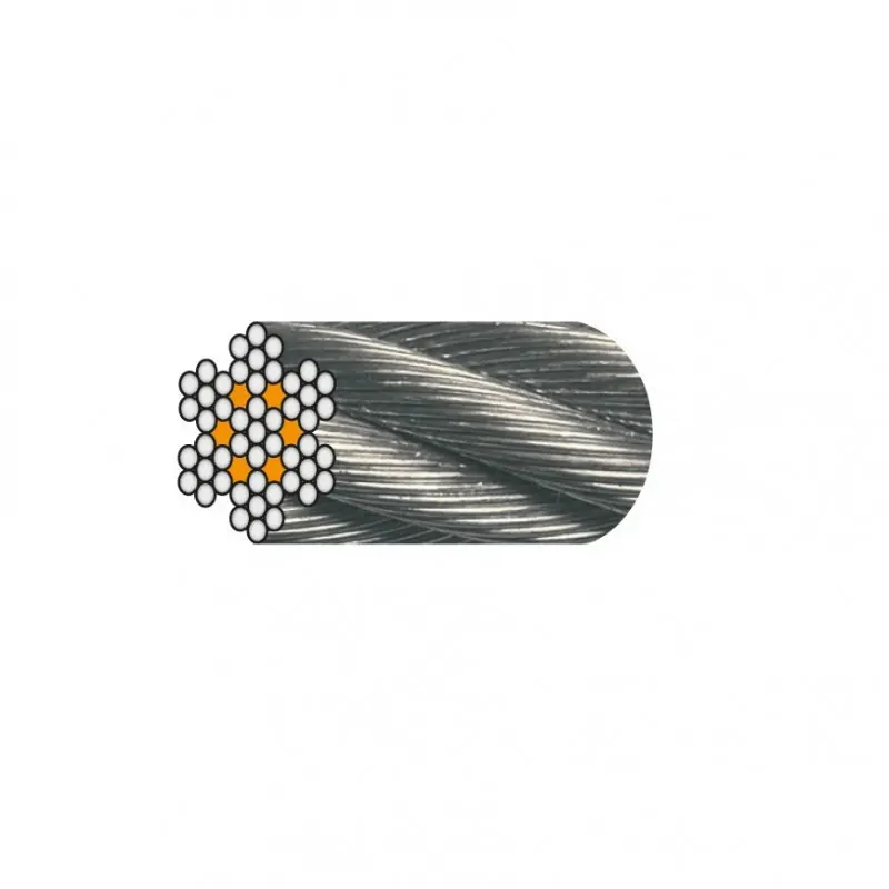Câble horlogerie 1031EGA180 D5mm galvanisé ame textile Levac