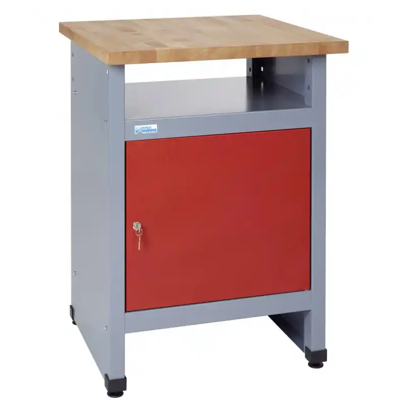Desserte rouge 1 porte 1 compartiment Kupper
