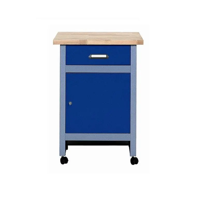 Desserte mobile Bleu marine 1 porte et 1 tiroir Kupper