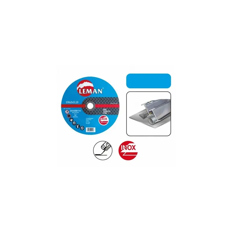 Disque tronçonnage inox 125x1,0x22,23mm Leman
