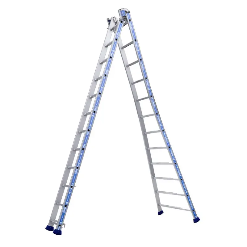 Echelle transformable Platinium 2 plans 12+12 échelons Ht6,90m Tubesca