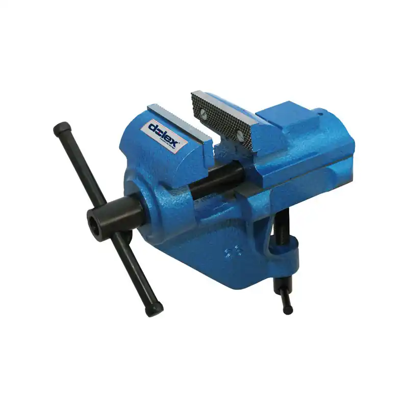 Etau professionnel L 80 mm ouverture 90 mm fixation par agrafe