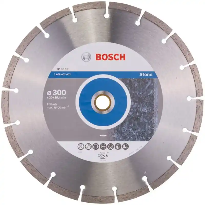 Disque à tronçonner diamanté Standard for Stone 300x20/25.4mm Bosch