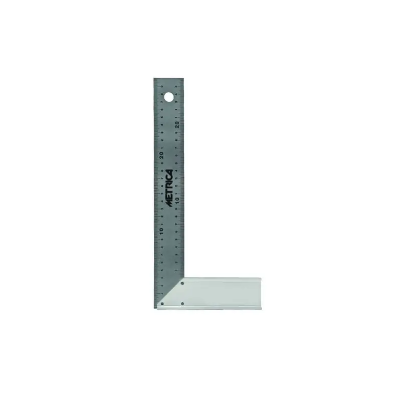 Equerre de charpentier 29221 en inox 400mm Metrica