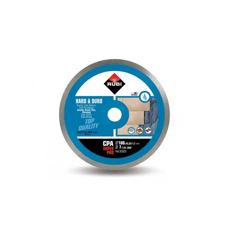 Disque diamanté jante continu CPA-180 Superpro 180x22,2x1,7mm Rubi