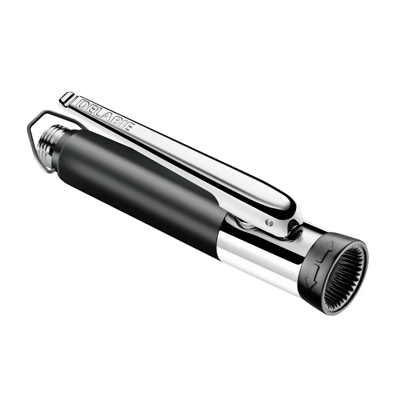 Douchette à gâchette noire H168, jet réglable Delabie