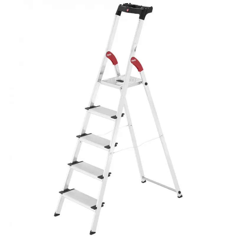 Escabeau de sécurité ProfiStep XXL 5 marches Ht travail 2,59m Hailo