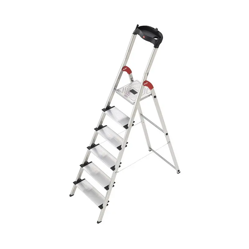 Escabeau de sécurité ProfiStep XXL 6 marches Ht travail 3,05m Hailo
