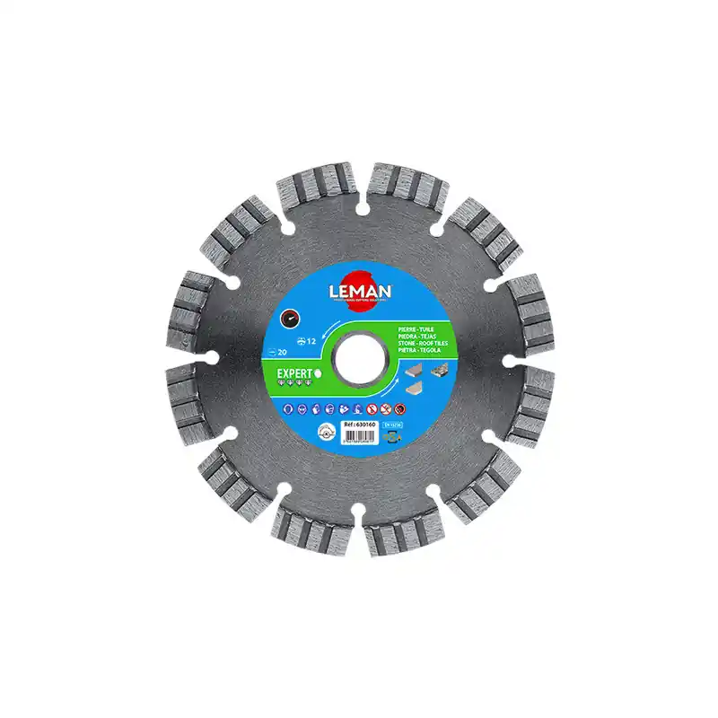 Disque diamant segment turbo granit quartz D160mm Leman