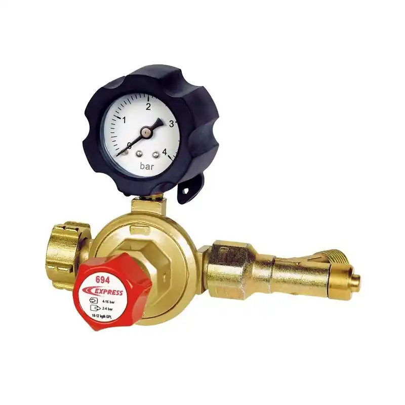 Détendeur propane variable 2 à 4 bar avec manomètre