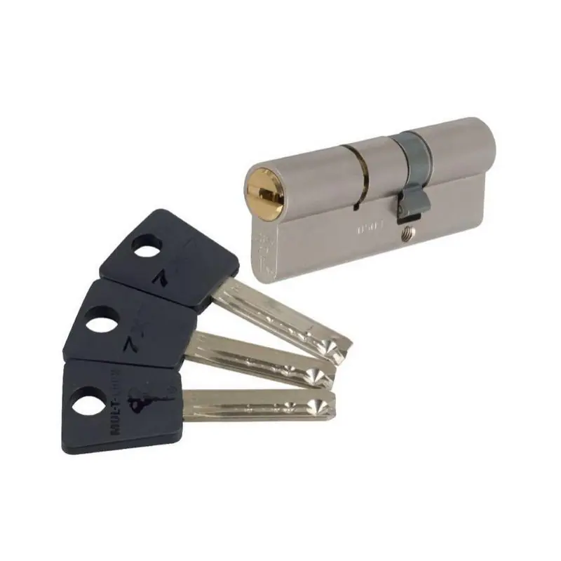 Cylindre Mul-T-Lock 2 entrées 7x7 varié nickelé 35x35mm