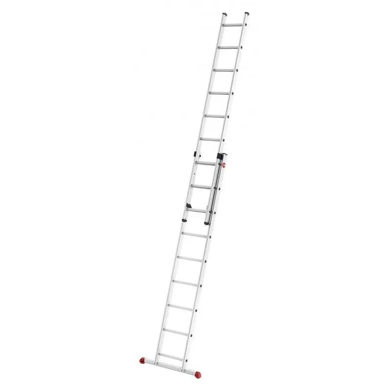 Echelle coulissante à main Hailo Profistep duo 2 plans 2x9 marches hauteur max 5,15m