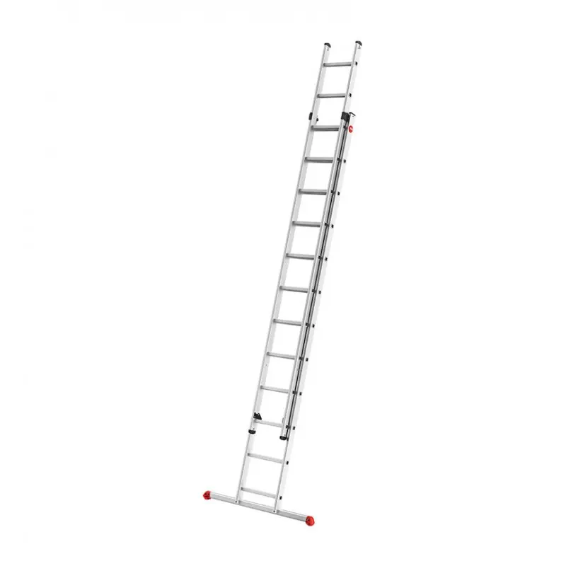 Echelle coulissante à main Hailo Profistep duo 2 plans 2x12 marches hauteur max 6,75m